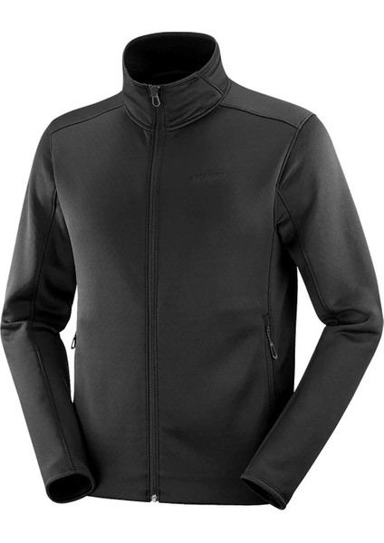 C23008 Sntial Midfleece Fz Erkek Polar - Siyah