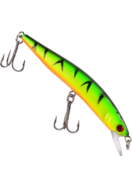 10 Adet/takım 10CM 8.5g Zoka Yapay Balık Striped Üçlü Kanca Yapay Lazer Sert Krank Yem Için Çizgili Bas modelleri