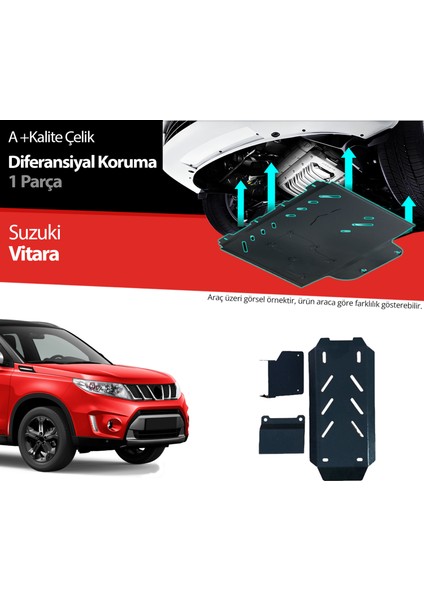 Suzuki Vitara Çelik Diferansiyel Koruma 2019 2020 2021 2022 2023 2024