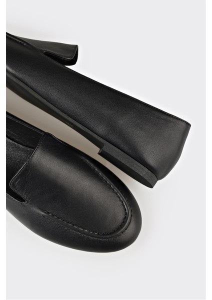 Siyah Deri Kadın Günlük Ayakkabı indirimleri