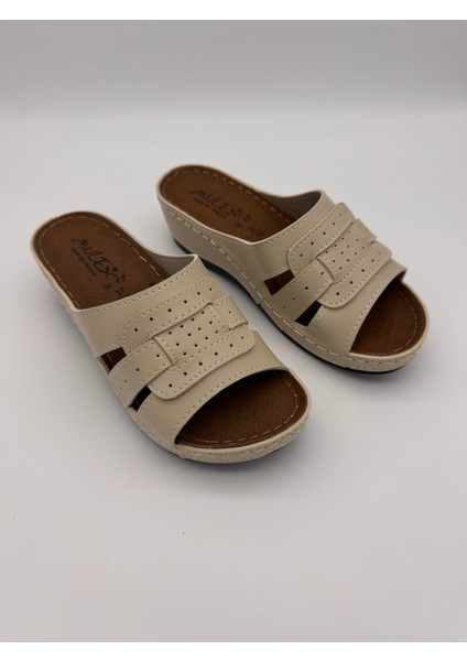 1857 Mulex Delikli ve Önü Açık Ortopedik Ev & Dış Mekan Terliği