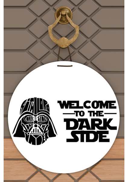 Modern Kapı Süsü Beyaz Dark Stde Star Wars Dış Mekan Kapı Süsü
