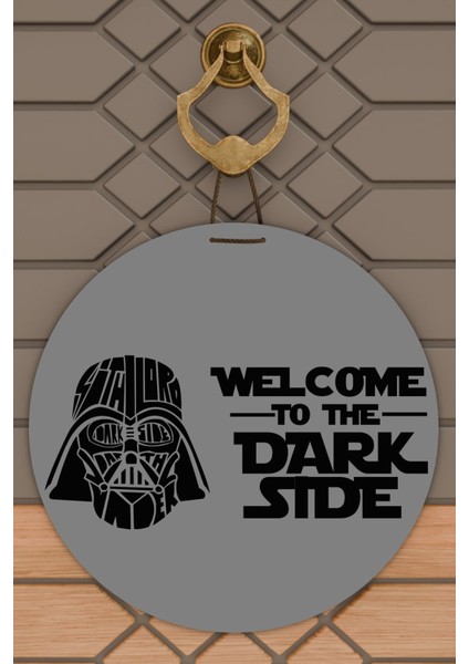 Modern Kapı Süsü Gri Dark Stde Star Wars Dış Mekan Kapı Süsü