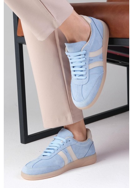 Valda Süet Mavi Renk Kadın Spor Ayakkabı fırsatları