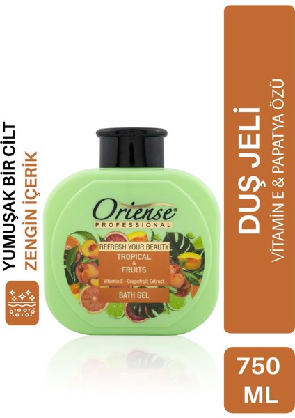 Orıense 750 ml Duş Jeli Tropikal Meyveler