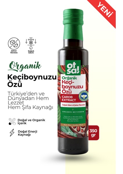 Doğal ve Saf Keçiboynuzundan Elde Edilen Besleyici Keçiboynuzu Özü 350g