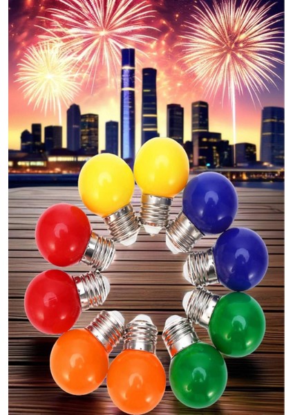 20 Adet Renkli Renkli Dış Mekan Uyumlu LED Ampulleri modelleri