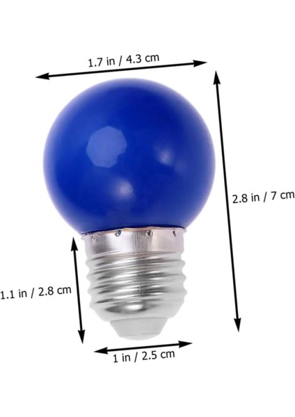 20 Adet Renkli Renkli Dış Mekan Uyumlu LED Ampulleri indirimleri