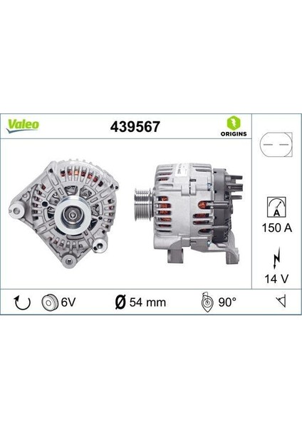Alternator Sarj Dınamosu 12V 150A Bmw M47 M57 E39 E46 E83 E53