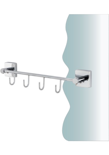 Igk Yapı - Çelik Banyo Vizyon Dörtlü Askılık (VZ10-031)