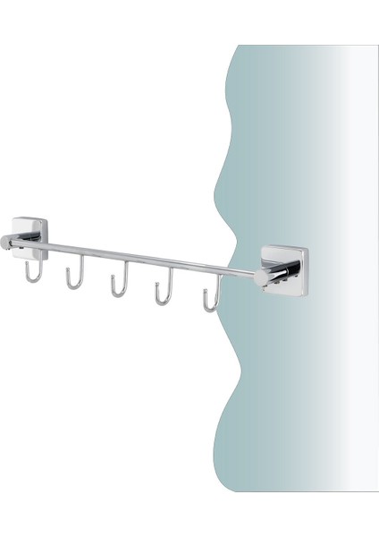 Igk Yapı - Çelik Banyo Vizyon Beşli Askılık (VZ10-032)