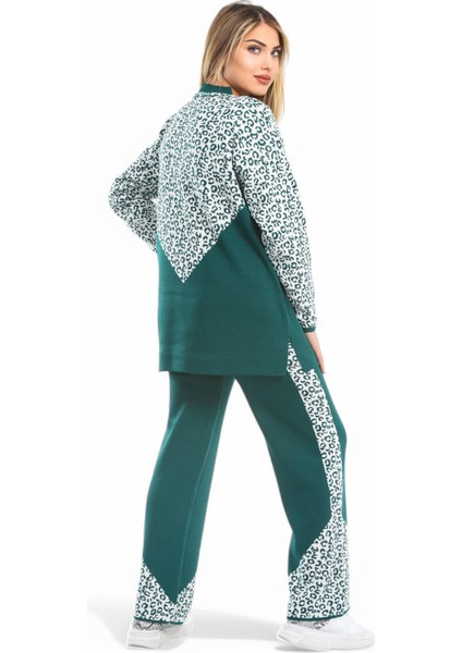 Leoparlı Triko Takım