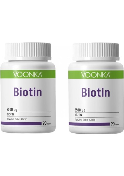 Biotin 90 Tablet 2 Adet