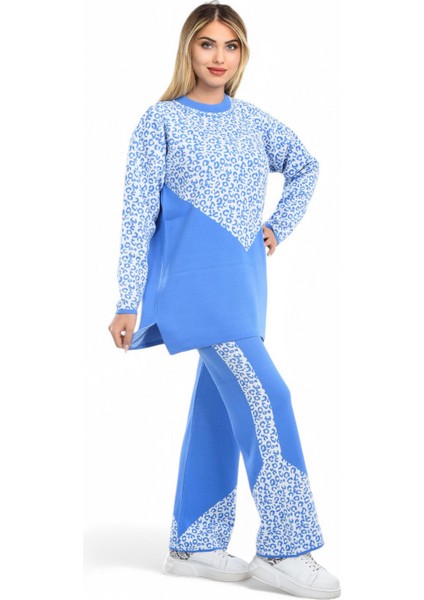 Leoparlı Triko Takım