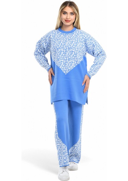 Leoparlı Triko Takım