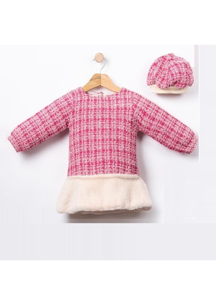 Paris Kız Çocuk Şapkalı Özgün Elbise