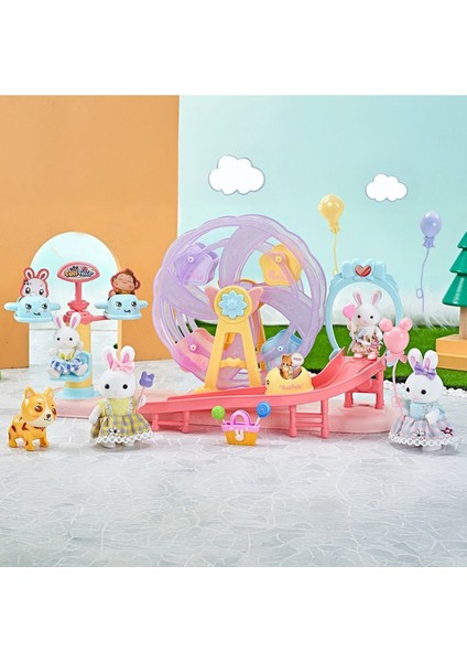 Sihirli Bir Dünya Bay Dreamy Tavşan Ailesi Eğlenceli Dönme Dolap Seti