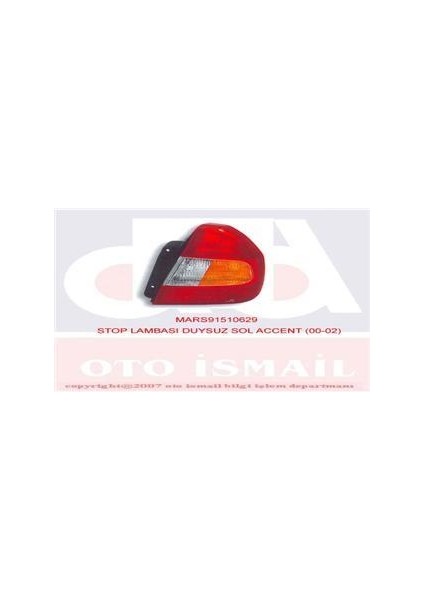 Stop Duysuz Sol Accent 01/00-08/02