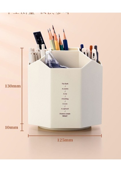 Çok Fonksiyonlu Büyük Kapasiteli Masaüstü Düzenleme Kişiselleştirilmiş Yaratıcı Kalem Tutucu (Yurt Dışından) indirimleri