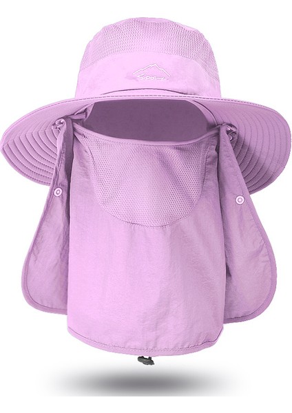 Yüz Maskesi ile Yaz Açık Havada Çabuk Kuruyan Erkek Güneş Şapkası (Yurt Dışından)