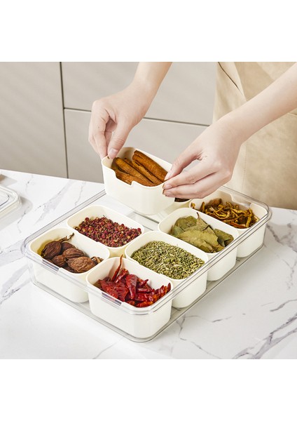 Ev Mutfak El Sekiz Bölmeli Baharat Saklama Sebzeliği (Yurt Dışından) fırsatları