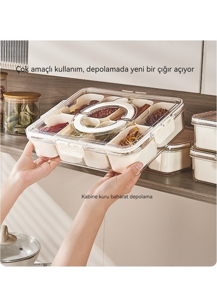 Ev Mutfak El Sekiz Bölmeli Baharat Saklama Sebzeliği (Yurt Dışından) indirimleri