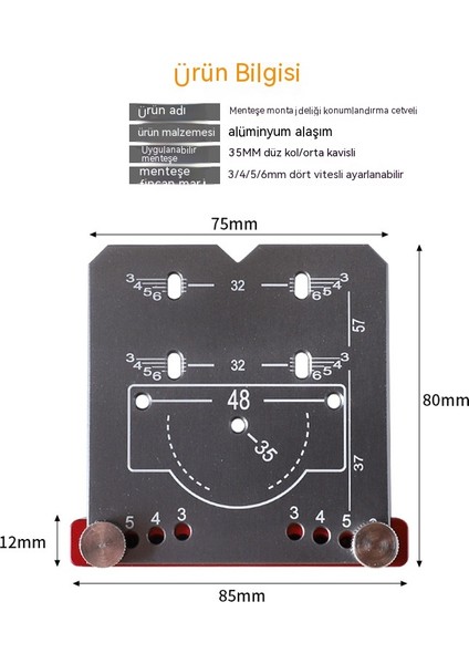 35MM Menteşe Menteşe Deliği Bulucu (Yurt Dışından) indirimleri