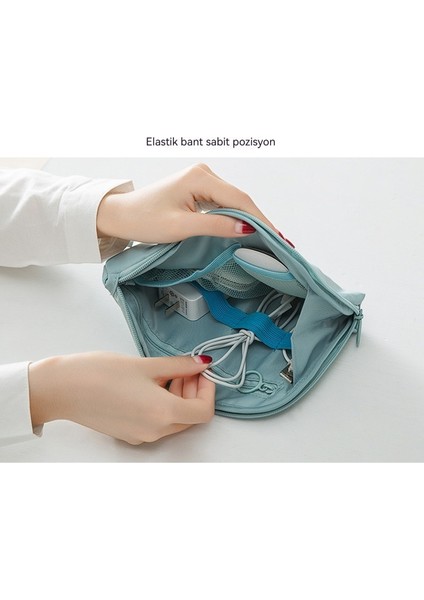 Seyahat Iş Dijital Saklama Çantası Çok Fonksiyonlu Güç Kaynağı Veri Kablosu Kozmetik Çantası Taşınabilir Komple Paket (Yurt Dışından) fırsatları