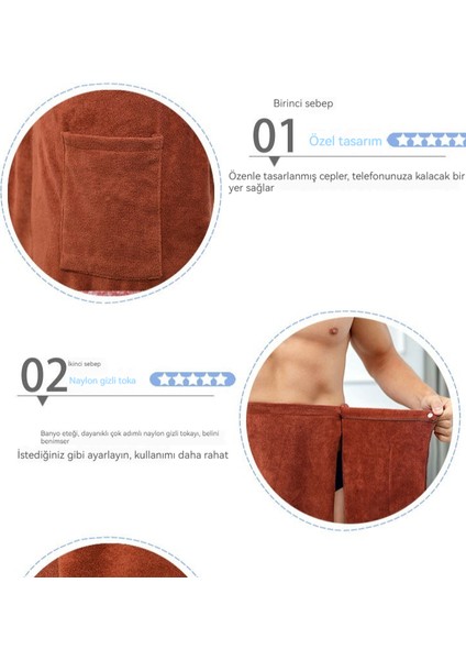 Erkek Ev Tipi Fiber Çabuk Kuruyan Ayarlanabilir Banyo Eteği (Yurt Dışından) fiyatları