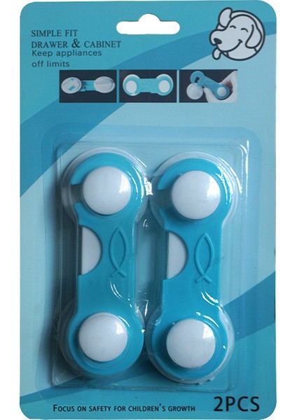 Ev Çekmecesi Bebek Sıkışma Önleyici El Emniyet Kilidi (Yurt Dışından)