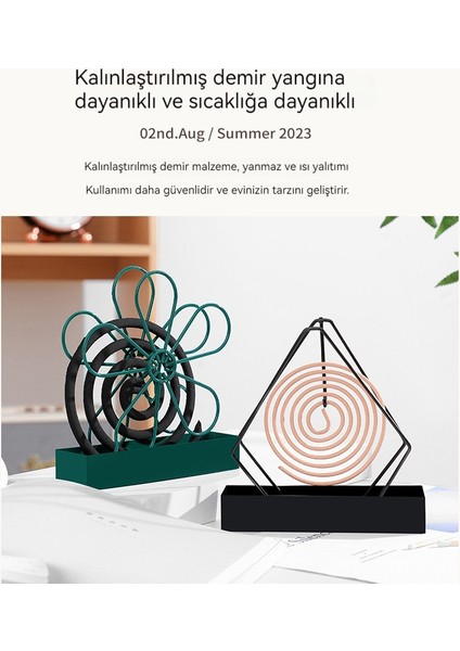 Ev Yaratıcı Demir Yanmaz Spiralli Sivrisinek Kovucu Raf Süsleri (Yurt Dışından) fırsatları