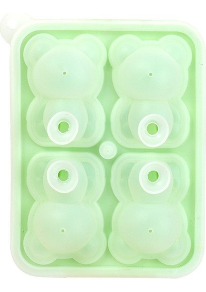 Kapaklı Ayı Buz Tepsisi, Kolay Açılan Silikon Buz Topu Kalıbı (Yurt Dışından)
