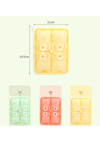 Kapaklı Ayı Buz Tepsisi, Kolay Açılan Silikon Buz Topu Kalıbı (Yurt Dışından) fiyatları