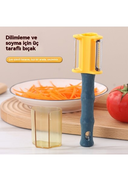 Ev Mutfağında Üçü Bir Arada Meyve ve Sebze Soyucu (Yurt Dışından)