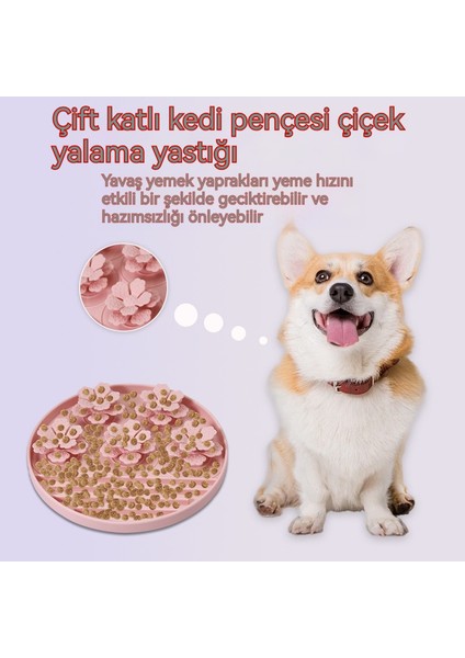 Kedi ve Köpek Silikon Yalama Plakası Yavaş Yemek Sofra Takımı (Yurt Dışından) fiyatları