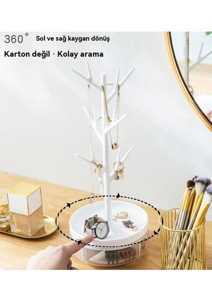 Dönebilen Takı Yaratıcı Kolye Küpe Ekran Standı (Yurt Dışından)