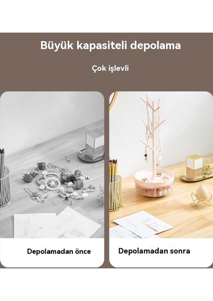 Dönebilen Takı Yaratıcı Kolye Küpe Ekran Standı (Yurt Dışından)