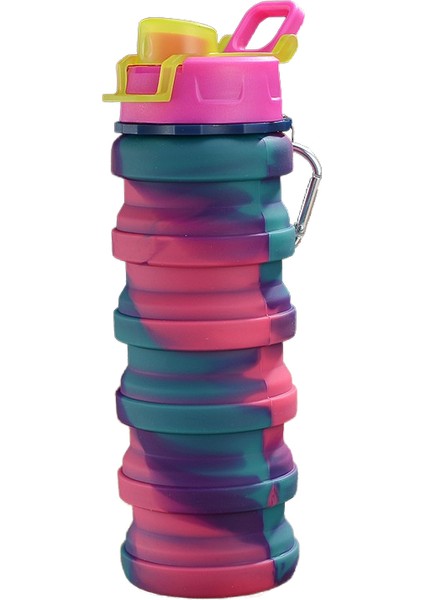 500ML Doğa Sporları Taşınabilir Silikon Katlanır Su Bardağı (Yurt Dışından)