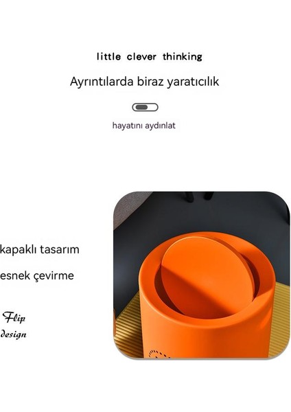 Ev Oturma Odası Mutfak Sallamak Kapak Çift Katmanlı Yuvarlak Çöp Kovası (Yurt Dışından) fırsatları