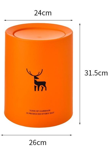 Ev Oturma Odası Mutfak Sallamak Kapak Çift Katmanlı Yuvarlak Çöp Kovası (Yurt Dışından) indirimleri