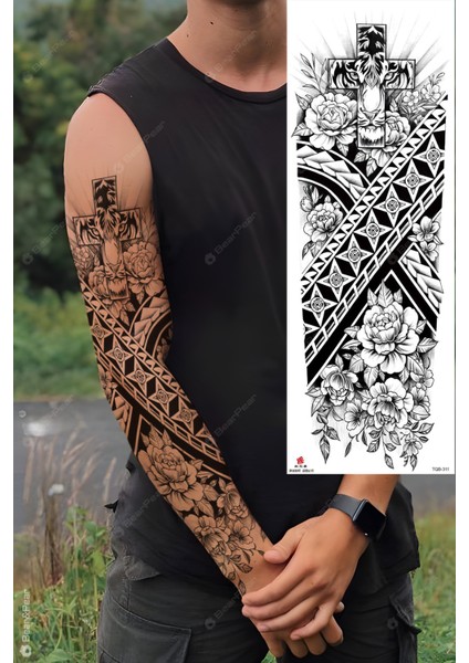 Tribal Dövme Kaplan Kol Dövmesi Kol Kaplama Tattoo