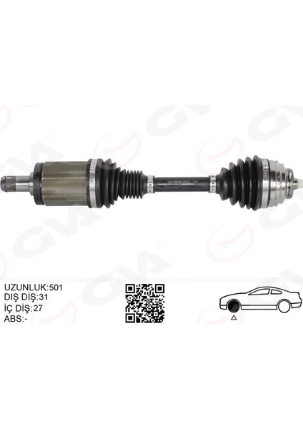 Komple Aks Ön Sol Bmw X1 E84 09 15 501MM
