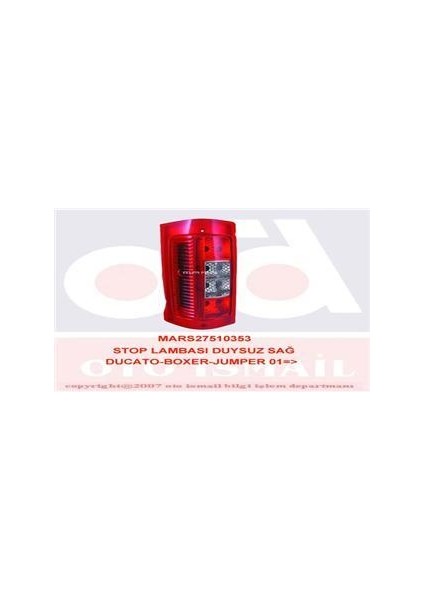 Arka Sağ Stop Lambası Fıat Ducato 01 Peugeot Boxer 01 Cıtroen Jumper 01