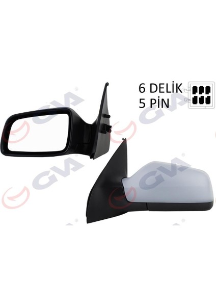 Dış Dikiz Aynası Sol Astra G 98 Elektrikli Isıtmalı Astarlı Asferik 5 Fiş VM-168EHPAL