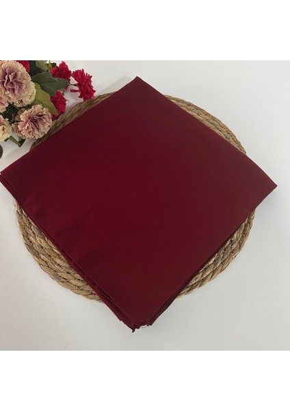 Bordo Medine Ipeği Eşarp MEB0209
