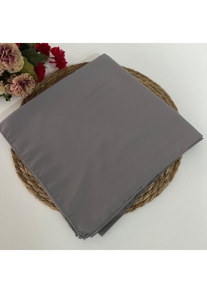 Koyu Gri Medine Ipeği Eşarp MEB0203
