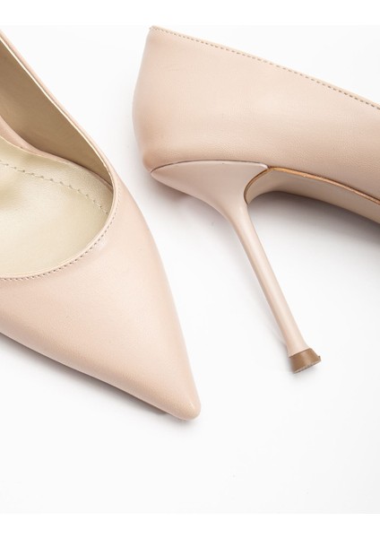 Dorethy Kadın Topuklu Ayakkabı Nude Cilt Stiletto