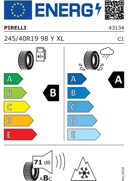 245/40 R19 98Y Xl Cinturato All Season Sf3 Oto 4 Mevsim Lastiği (Üretim Yılı: 2024) fiyatları