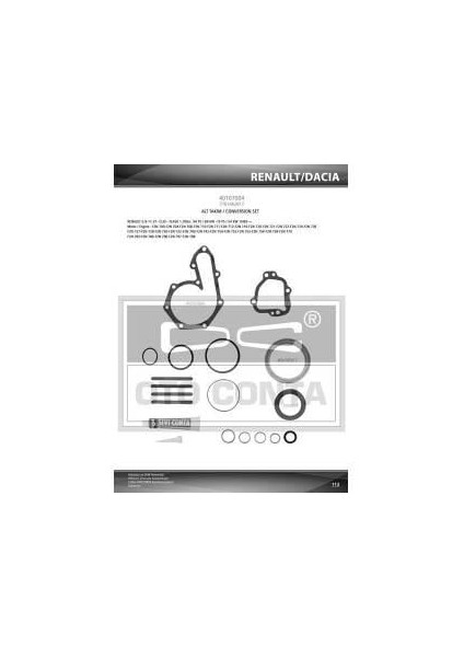 Karbüratör Conta Tk Spring R9 E.KOD:107253