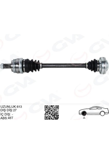 Komple Aks Arka Sol Bmw E81 E87 E82 E88 E90 E91 E92 607MM